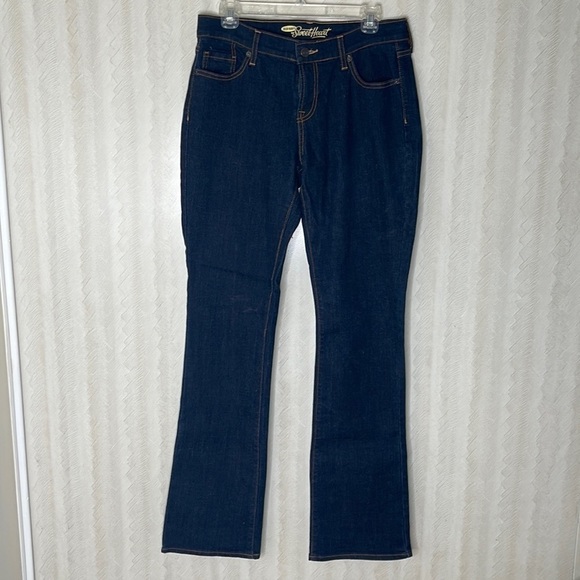 💙 OLD NAVY Dark Wash Jeans Size 8 - Picture 2 of 5